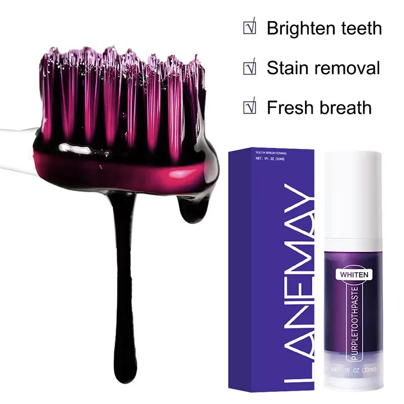 Teeth Whitening Foam Toothpaste – Natural Stain Removal & Fresh Breath Oral Care (50g)
