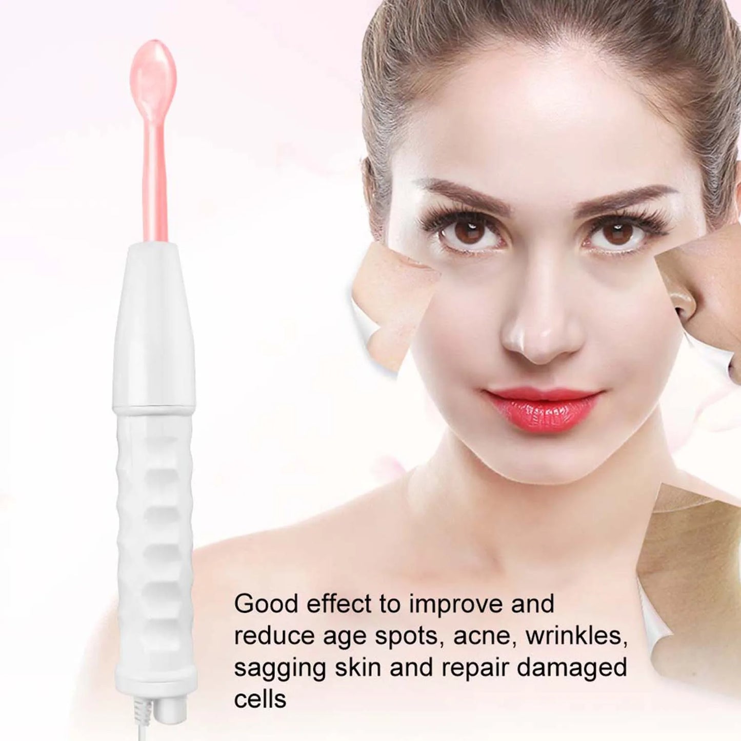 High Frequency Facial Machine – Skin Tightening & Wrinkle Remover with 4 Electrodes