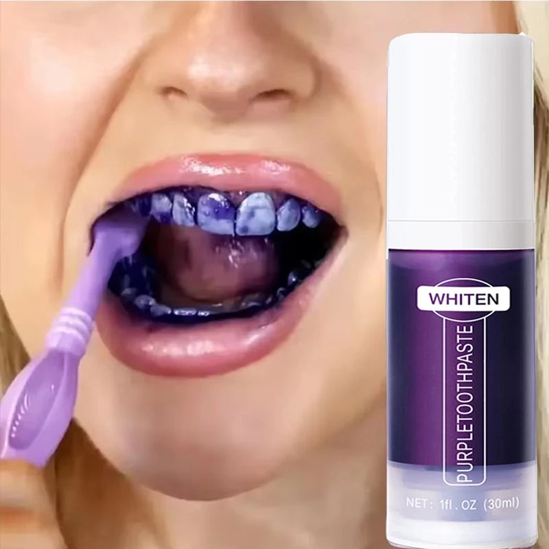 Teeth Whitening Foam Toothpaste – Natural Stain Removal & Fresh Breath Oral Care (50g)