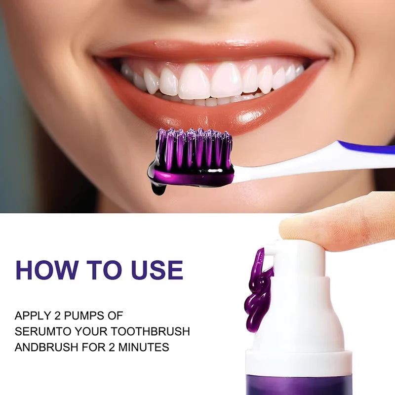 Teeth Whitening Foam Toothpaste – Natural Stain Removal & Fresh Breath Oral Care (50g)
