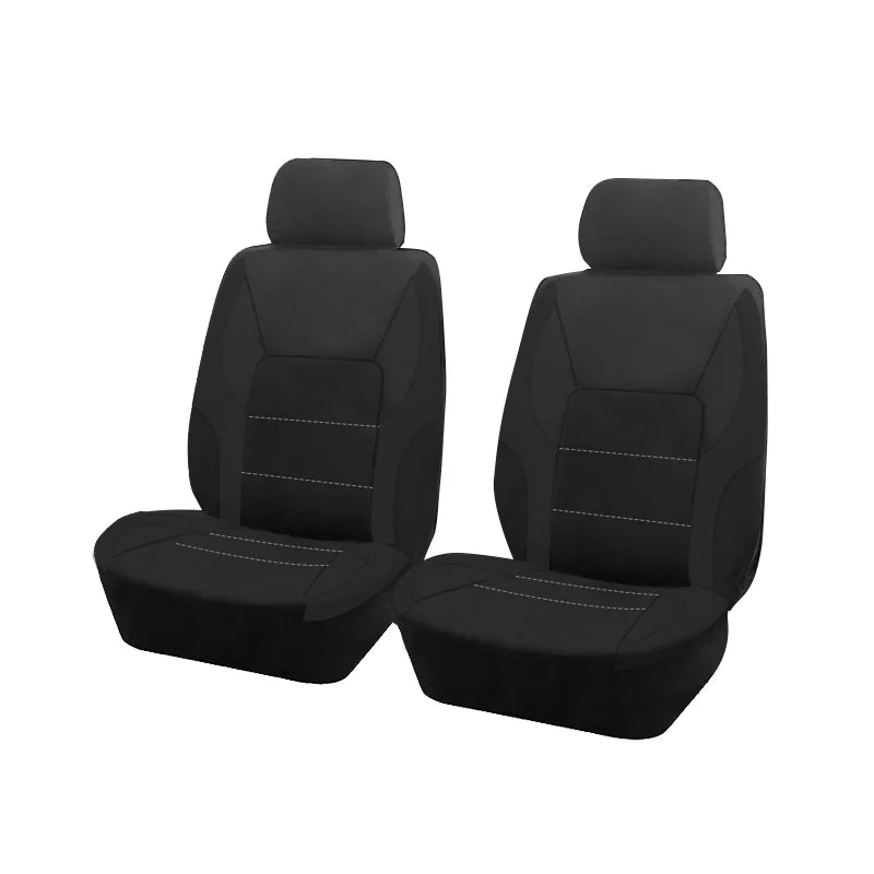 Universal Sporty Car Seat Covers – Breathable Polyester Interior Protection for Cars, SUVs, Trucks & Vans