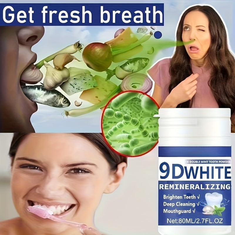 9D White Remineralising Hydroxyapatite Tooth Powder – Deep Clean & Whitening Oral Care