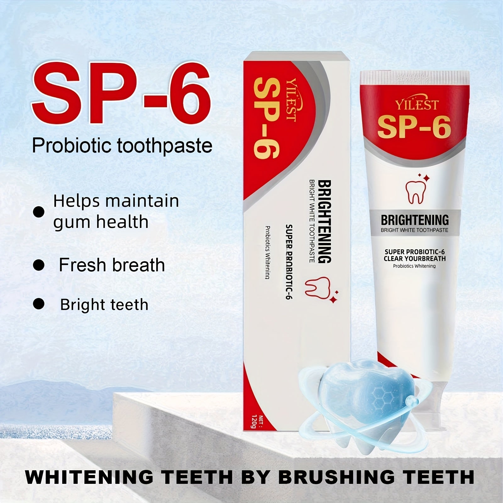 PureCart Probiotic Whitening Toothpaste – Daily Oral Care with Whitening & Fresh Breath