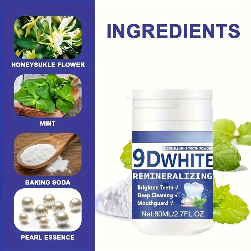 9D White Remineralising Hydroxyapatite Tooth Powder – Deep Clean & Whitening Oral Care