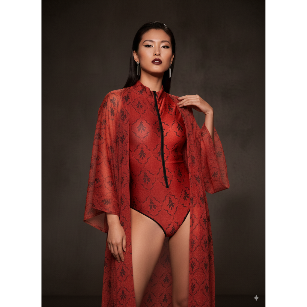 Luxe Beach Kimono / RED QUEEN