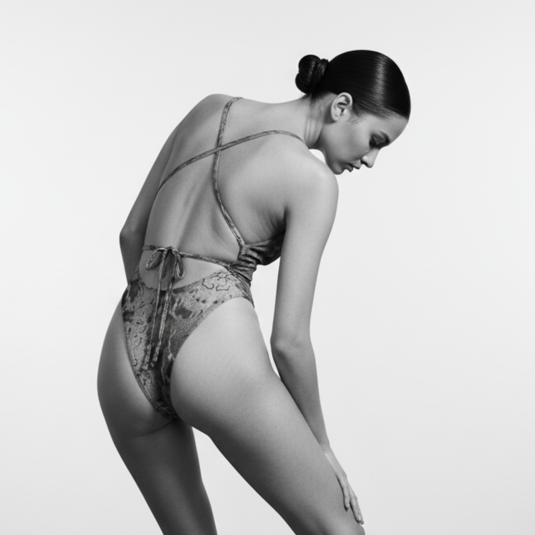 Luxe One-Piece Swimsuit / SNAKE