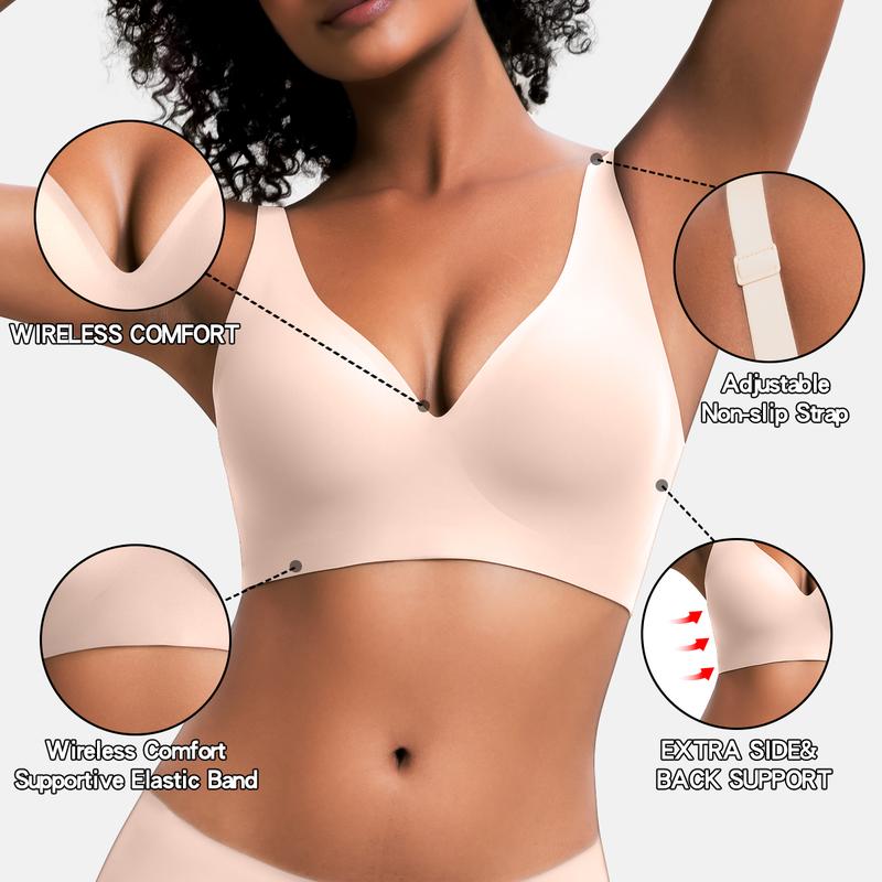 SculptEase™ – Deep V Bra Lift & Comfort Without Wires