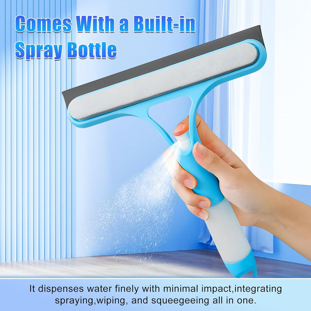 Streak-Free Window Cleaner – Spray, Wipe & Scrape in One