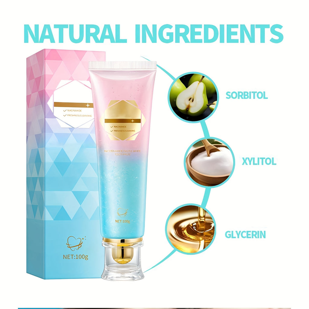 2-Pack Peppermint Toothpaste with Nicotinamide – Refreshing, Soothing Formula for Fresh Breath