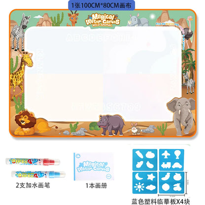 Magical Water Drawing Mat for Kids – Reusable Mess-Free Doodle Board with Water Pen