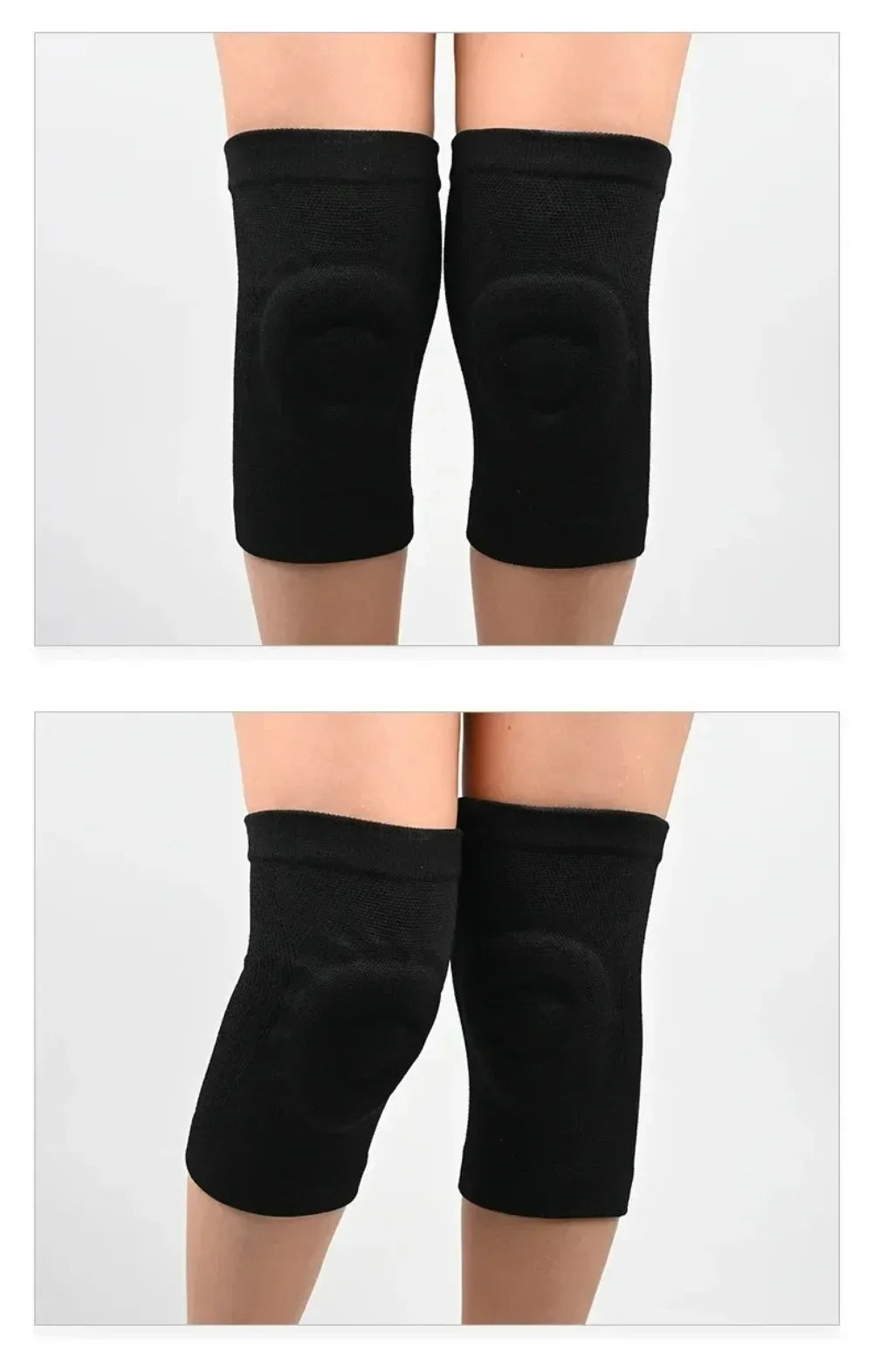 Fitness Dance Skating Silicone Knee Pads Sport Sknee Pads Basketball Pressurized Cycling Roller Skating Silicone Thin Knee Pads