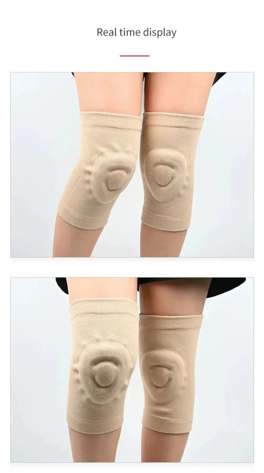 Fitness Dance Skating Silicone Knee Pads Sport Sknee Pads Basketball Pressurized Cycling Roller Skating Silicone Thin Knee Pads