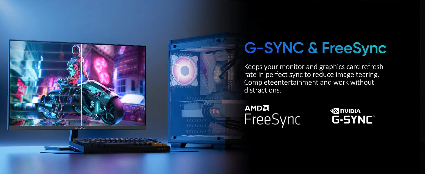 New ARZOPA 27inch 180Hz 2K FastIPS QHD PC Monitor 1ms FreeSync Gaming monitor,M1RC