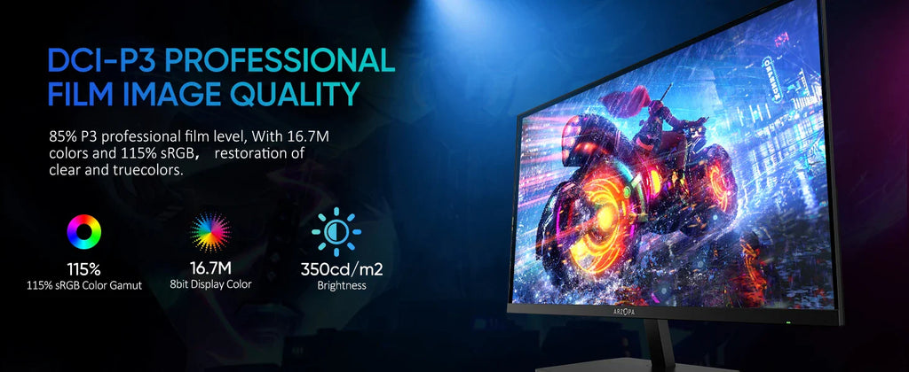 New ARZOPA 27inch 180Hz 2K FastIPS QHD PC Monitor 1ms FreeSync Gaming monitor,M1RC