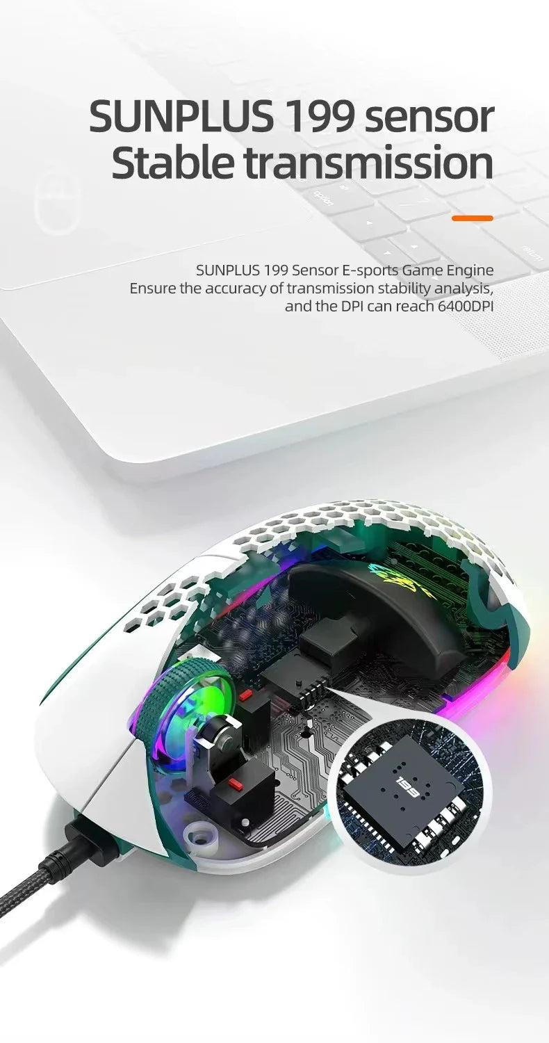 Ultralight Gaming Mouse or 24 Inch Curved Monitor, FHD(1920×1080p) 75HZ Computer Monitors, 178° Wide Viewing Angle PC Monitor