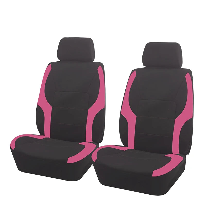 Universal Sporty Car Seat Covers – Breathable Polyester Interior Protection for Cars, SUVs, Trucks & Vans