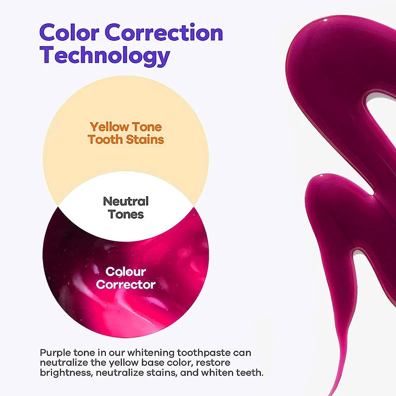 Teeth Whitening Foam Toothpaste – Natural Stain Removal & Fresh Breath Oral Care (50g)