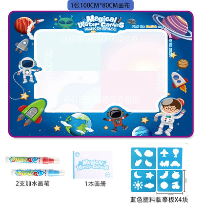 Magical Water Drawing Mat for Kids – Reusable Mess-Free Doodle Board with Water Pen