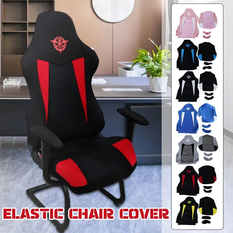 Gaming Chair Cover Elastic Breathable Dustproof Chair Protector Universal Soft Elasticity Polar Fleece Armchair Slipcovers