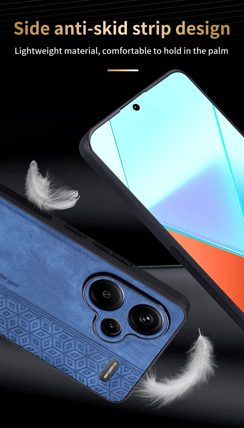 For Xiaomi Redmi Note 13 Pro Plus Чехол для back cover Skin Feel Shockproof Leather Case Soft Funda For Redmi Note 13 Pro Plus