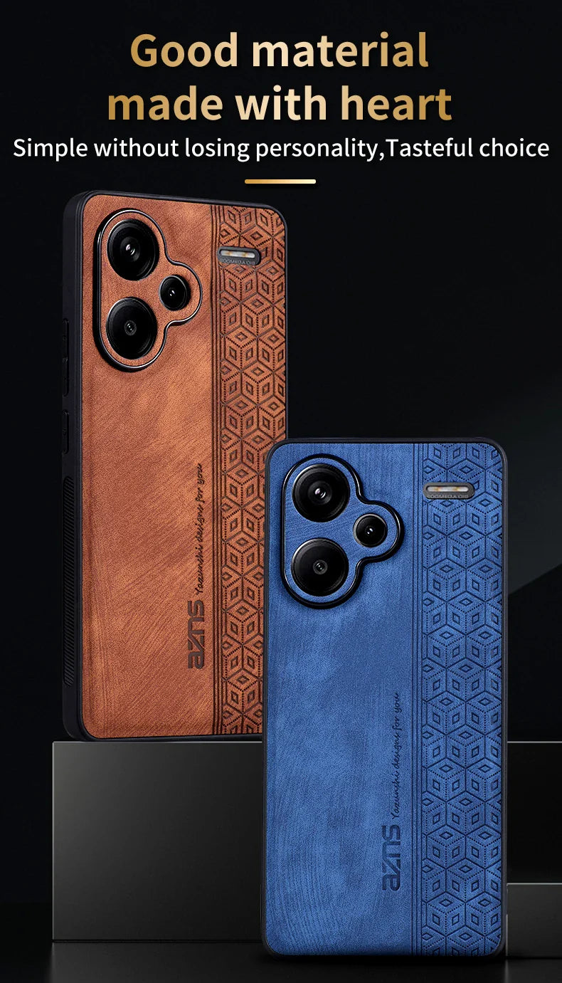 For Xiaomi Redmi Note 13 Pro Plus Чехол для back cover Skin Feel Shockproof Leather Case Soft Funda For Redmi Note 13 Pro Plus