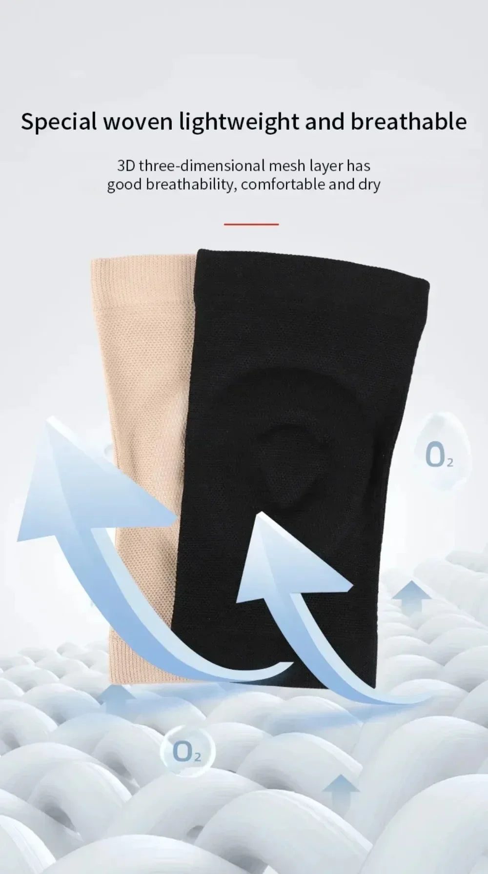 Fitness Dance Skating Silicone Knee Pads Sport Sknee Pads Basketball Pressurized Cycling Roller Skating Silicone Thin Knee Pads