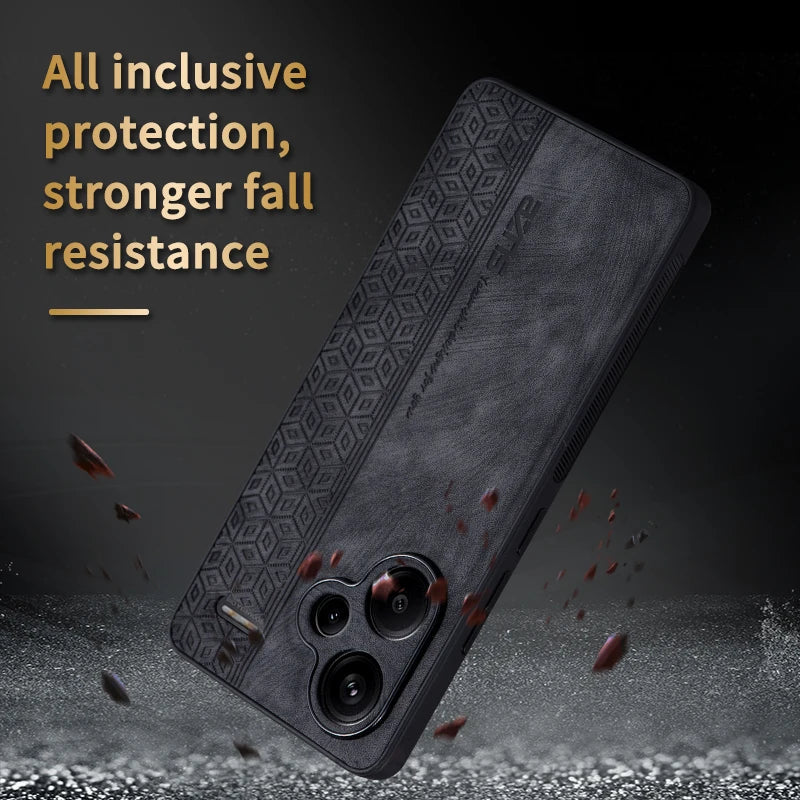 For Xiaomi Redmi Note 13 Pro Plus Чехол для back cover Skin Feel Shockproof Leather Case Soft Funda For Redmi Note 13 Pro Plus