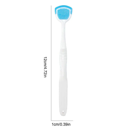 Tongue Cleaning Gel with Two-in-One Scraper Brush – Fresh Breath & Oral Hygiene Care (Mint or Peach)