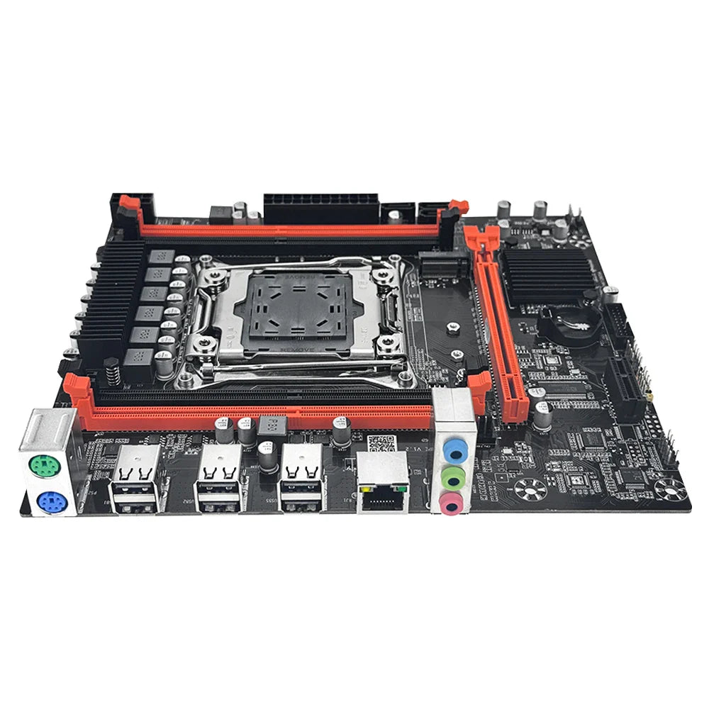 MOUGOL X99 Gaming Motherboard Kit with Intel Xeon E5 2680 V4 & DDR4 8Gx2 2133MHz Dual Channel ECC RAM M.2 NVME for Desktop PC