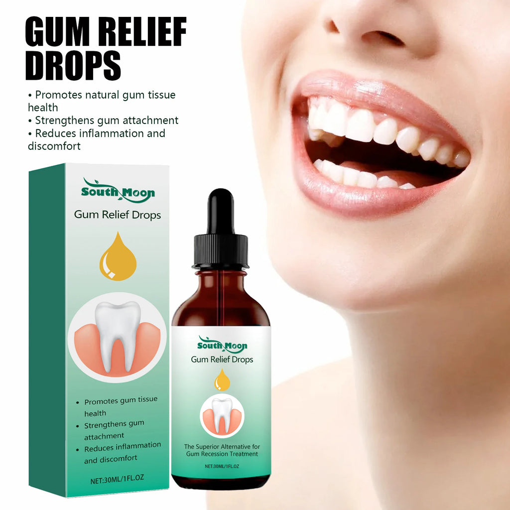 Gum Repair Drops – Receding Gum Care & Swelling Relief, Oral Hygiene & Stain Removal (30ml)