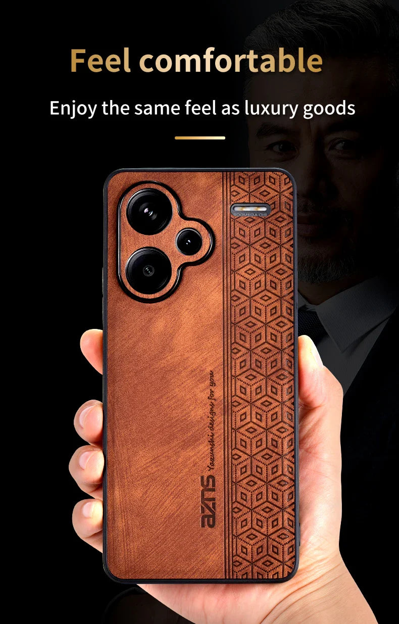 For Xiaomi Redmi Note 13 Pro Plus Чехол для back cover Skin Feel Shockproof Leather Case Soft Funda For Redmi Note 13 Pro Plus