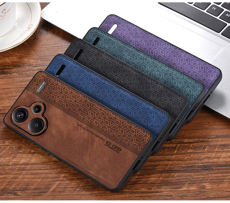 For Xiaomi Redmi Note 13 Pro Plus Чехол для back cover Skin Feel Shockproof Leather Case Soft Funda For Redmi Note 13 Pro Plus