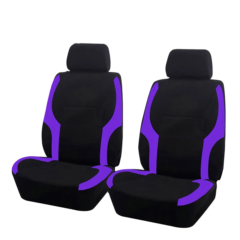 Universal Sporty Car Seat Covers – Breathable Polyester Interior Protection for Cars, SUVs, Trucks & Vans