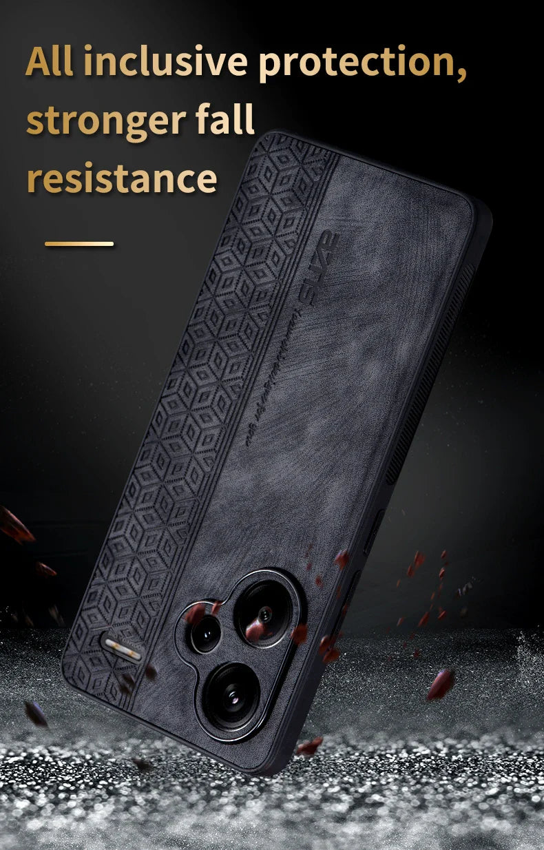 For Xiaomi Redmi Note 13 Pro Plus Чехол для back cover Skin Feel Shockproof Leather Case Soft Funda For Redmi Note 13 Pro Plus