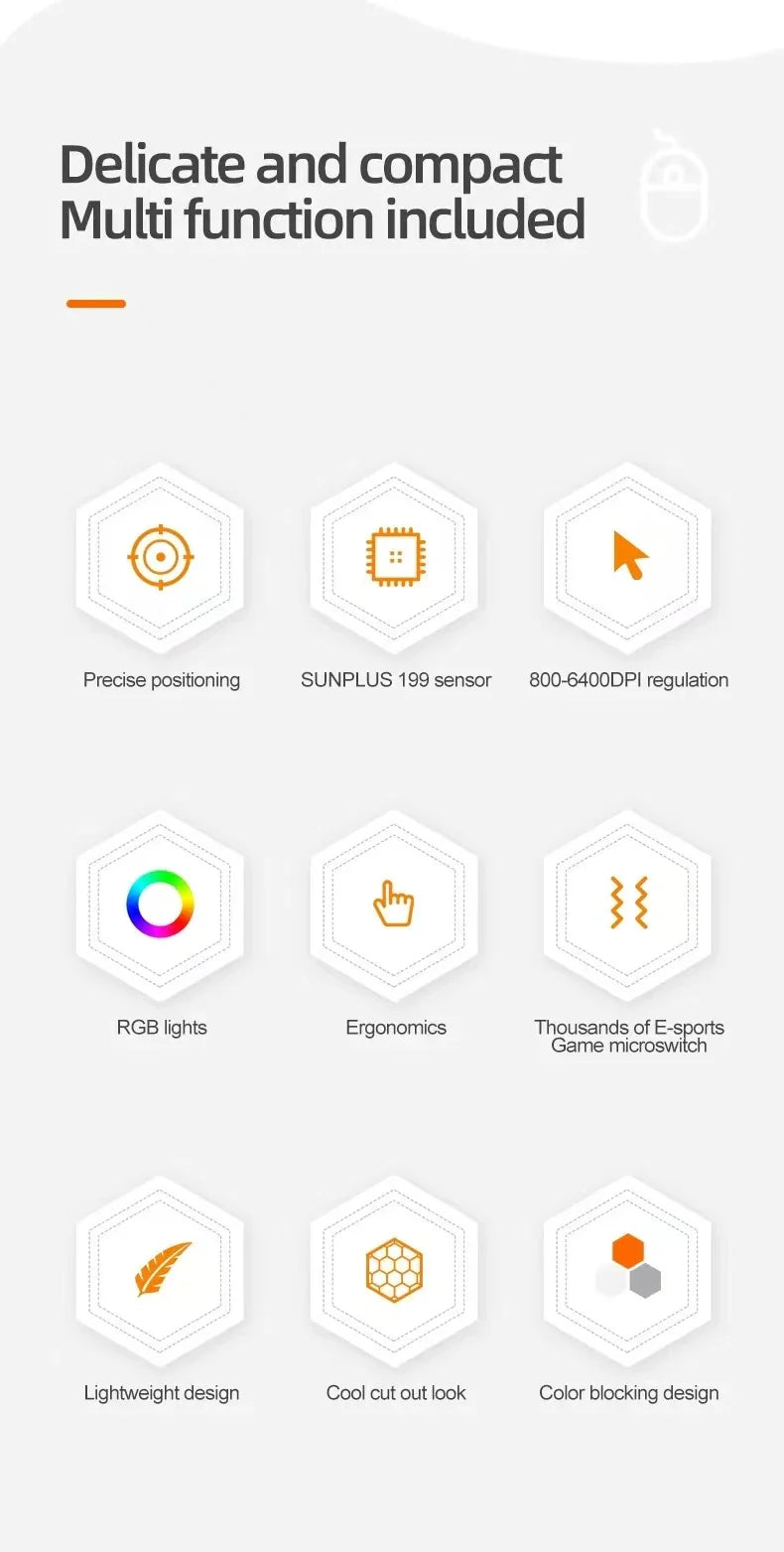 Ultralight Gaming Mouse or 24 Inch Curved Monitor, FHD(1920×1080p) 75HZ Computer Monitors, 178° Wide Viewing Angle PC Monitor