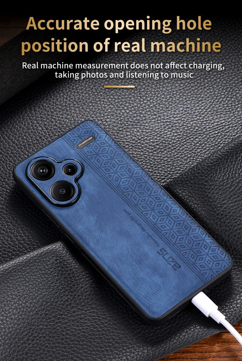 For Xiaomi Redmi Note 13 Pro Plus Чехол для back cover Skin Feel Shockproof Leather Case Soft Funda For Redmi Note 13 Pro Plus