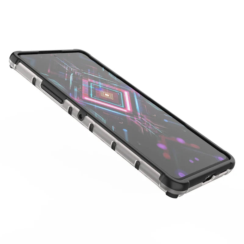 Shockproof Case for Redmi K40 Gaming Cover Xiaomi Redmi K40 Gaming New Transparent Honeycomb Clear Cover Redmi K40 Gaming Fundas