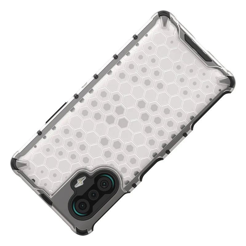 Shockproof Case for Redmi K40 Gaming Cover Xiaomi Redmi K40 Gaming New Transparent Honeycomb Clear Cover Redmi K40 Gaming Fundas