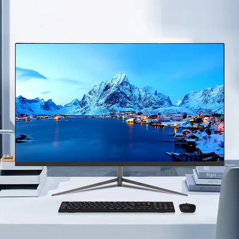 Ultralight Gaming Mouse or 24 Inch Curved Monitor, FHD(1920×1080p) 75HZ Computer Monitors, 178° Wide Viewing Angle PC Monitor