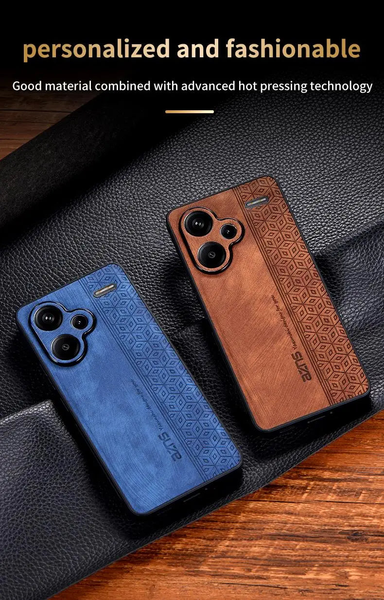 For Xiaomi Redmi Note 13 Pro Plus Чехол для back cover Skin Feel Shockproof Leather Case Soft Funda For Redmi Note 13 Pro Plus