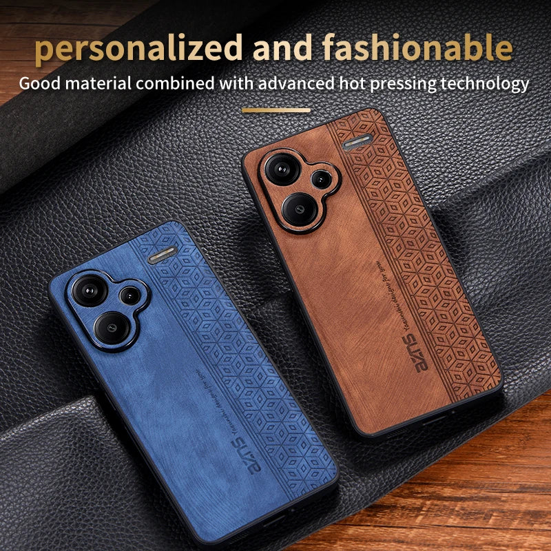 For Xiaomi Redmi Note 13 Pro Plus Чехол для back cover Skin Feel Shockproof Leather Case Soft Funda For Redmi Note 13 Pro Plus