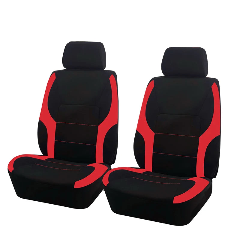 Universal Sporty Car Seat Covers – Breathable Polyester Interior Protection for Cars, SUVs, Trucks & Vans