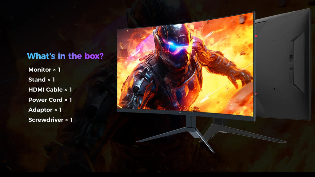 KTC 32inch H32S17C Curved Gaming Monitor,16:9Aspect Ratio,1920x1080@180HzResolution,16.7M 8Bit,32 Inch,180Hz Refresh Rate