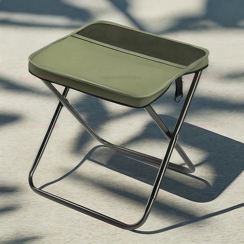 Portable Foldable Backpack Stool – Lightweight Camping Chair for Fishing, Picnic & Travel