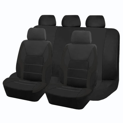 Universal Sporty Car Seat Covers – Breathable Polyester Interior Protection for Cars, SUVs, Trucks & Vans