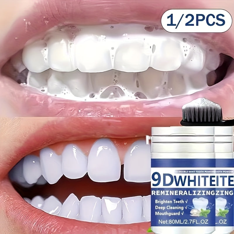 9D White Remineralising Hydroxyapatite Tooth Powder – Deep Clean & Whitening Oral Care