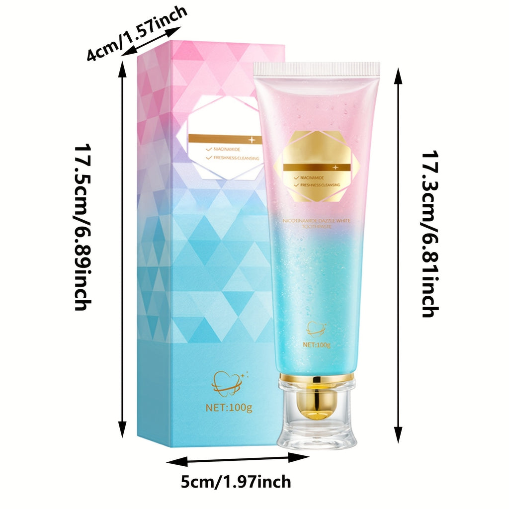 2-Pack Peppermint Toothpaste with Nicotinamide – Refreshing, Soothing Formula for Fresh Breath