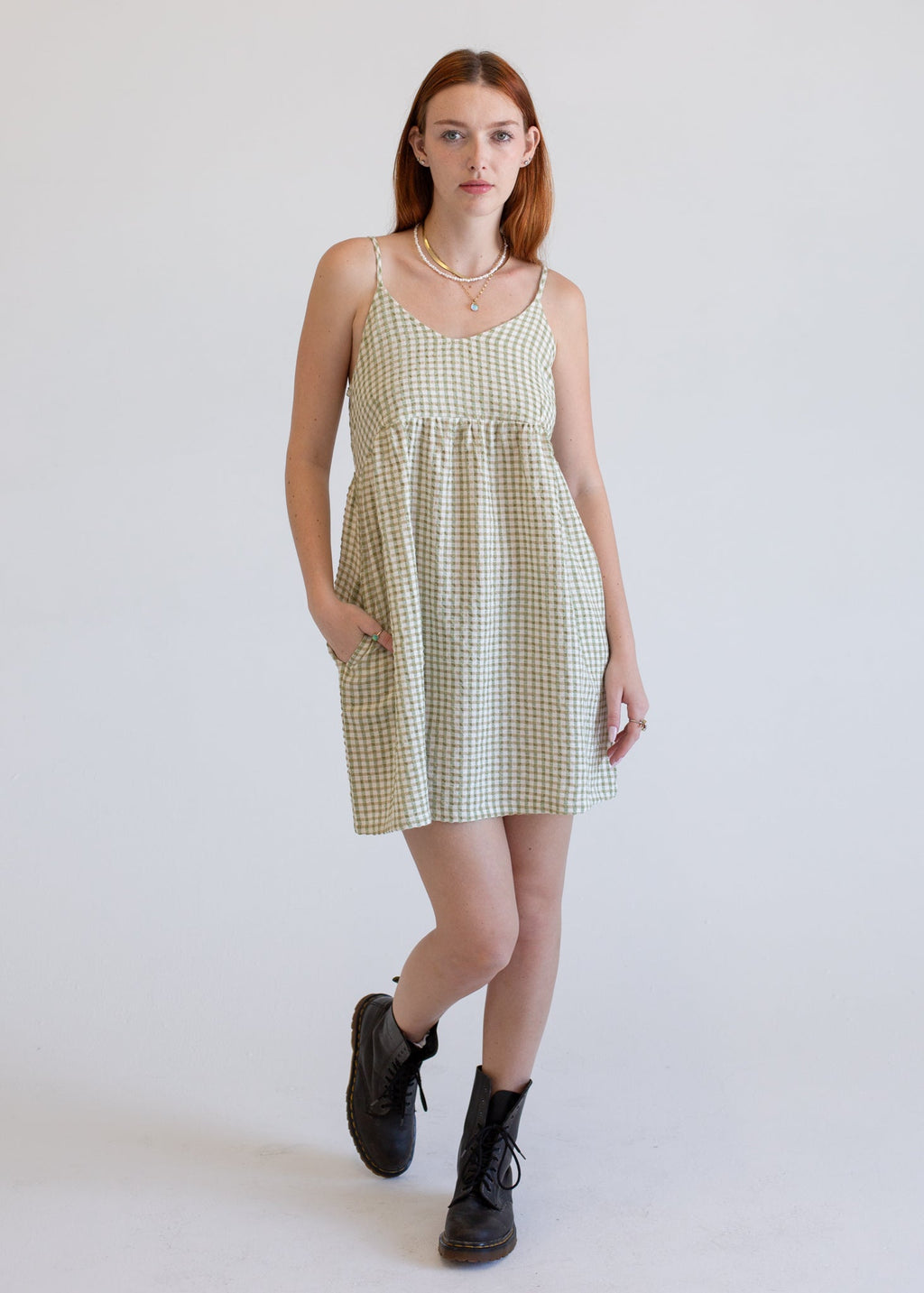 Linen Babydoll Dress