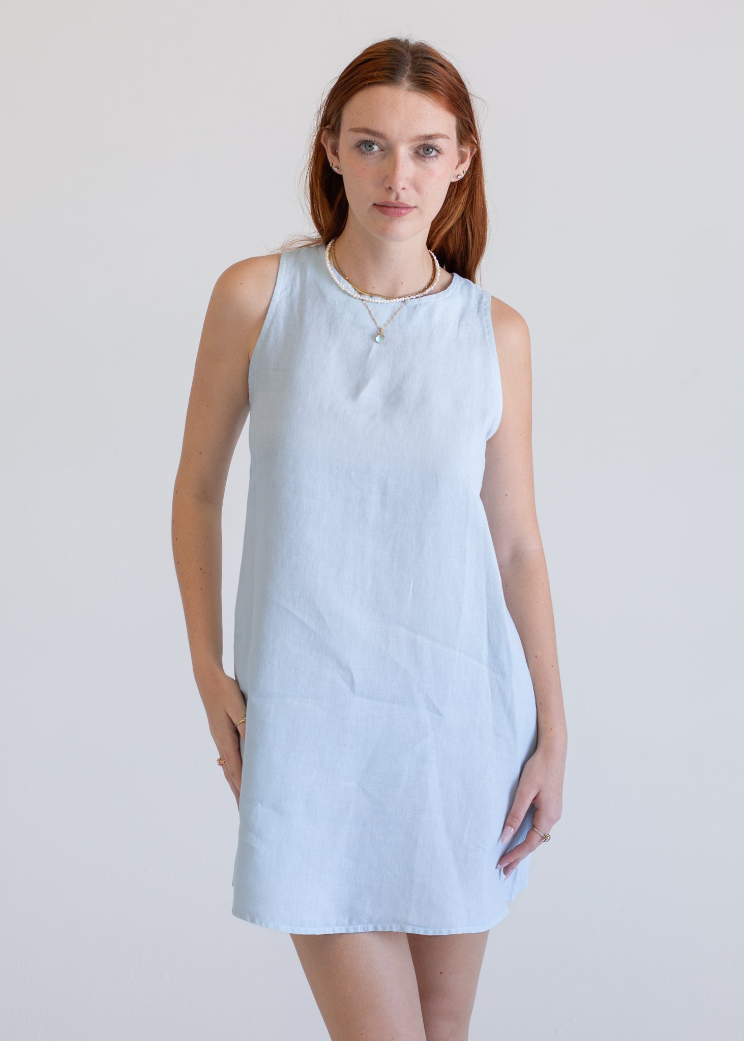 Linen Mini Dress