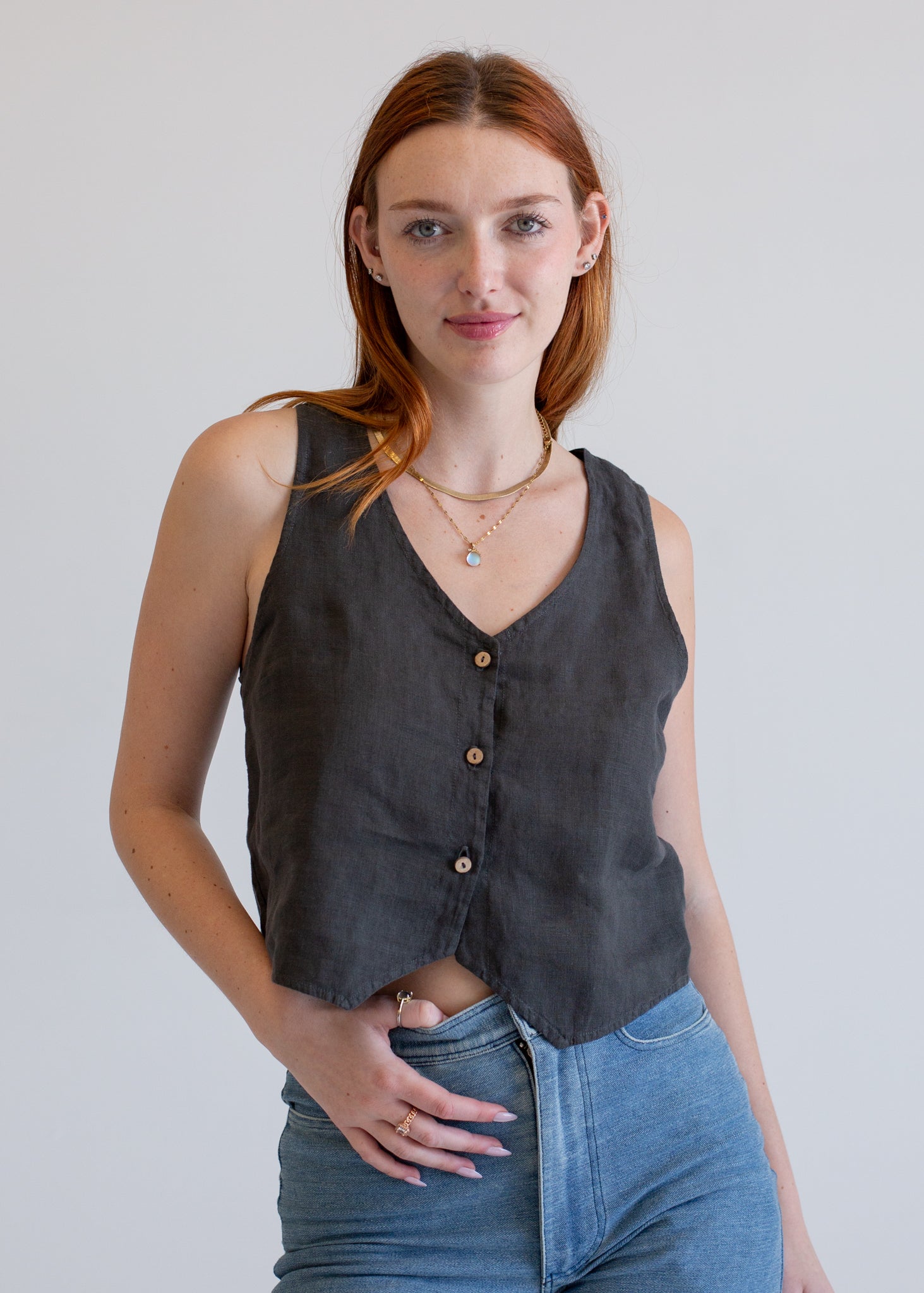 Linen Vest